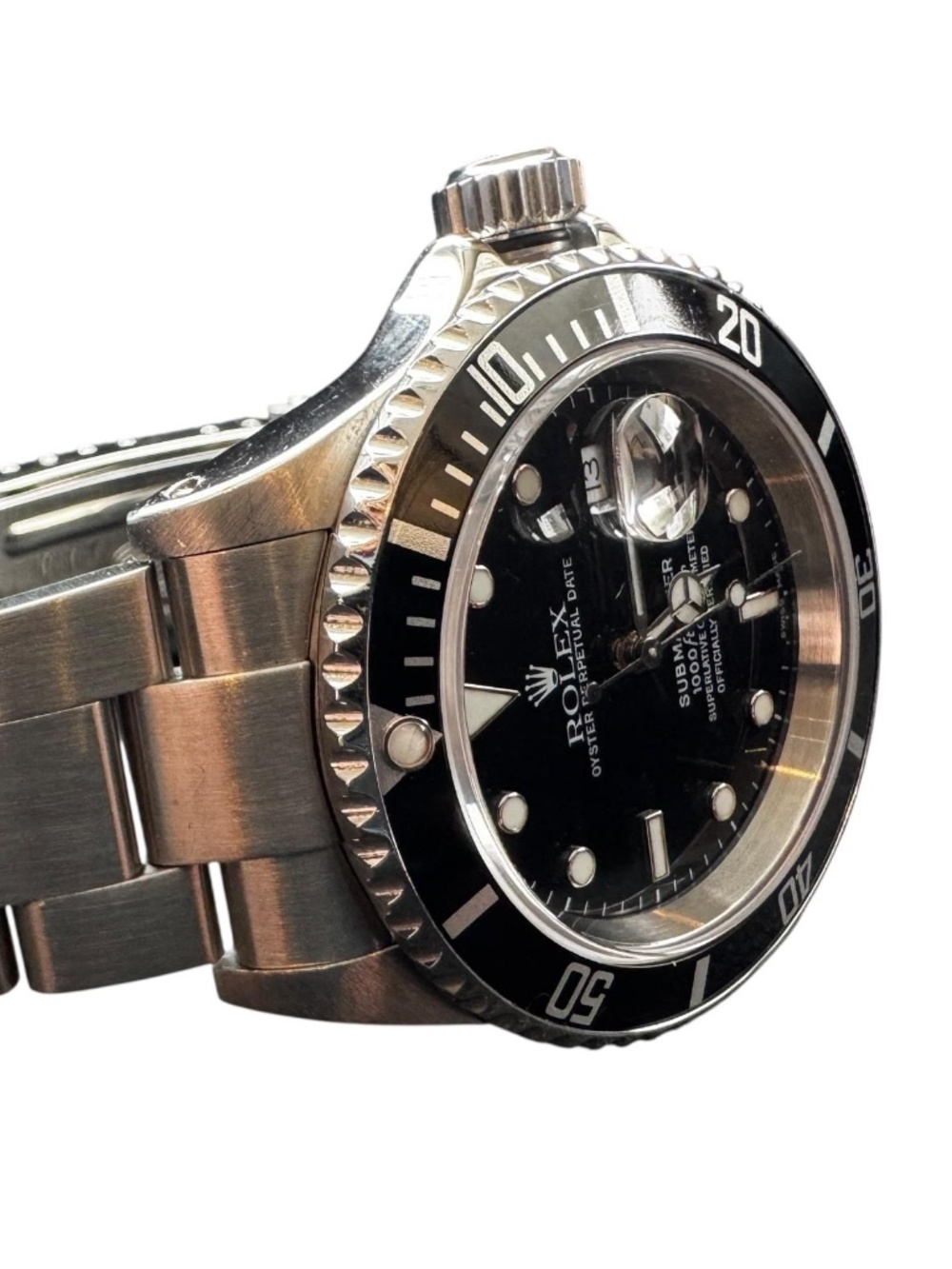 2000 Rolex Submariner Men's Watch 16610 Black Dial Bezel #24693 - Picture 3 of 16